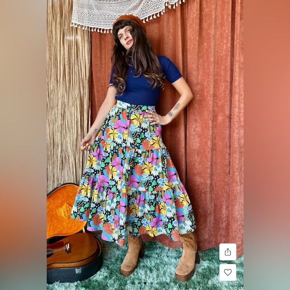 Nooworks Dresses & Skirts - Nooworks Cosmic Flowers Prairie Skirt